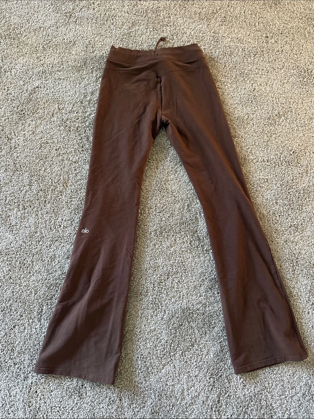 ALO Sway Bootcut Sweatpant, Brownstone, size XS